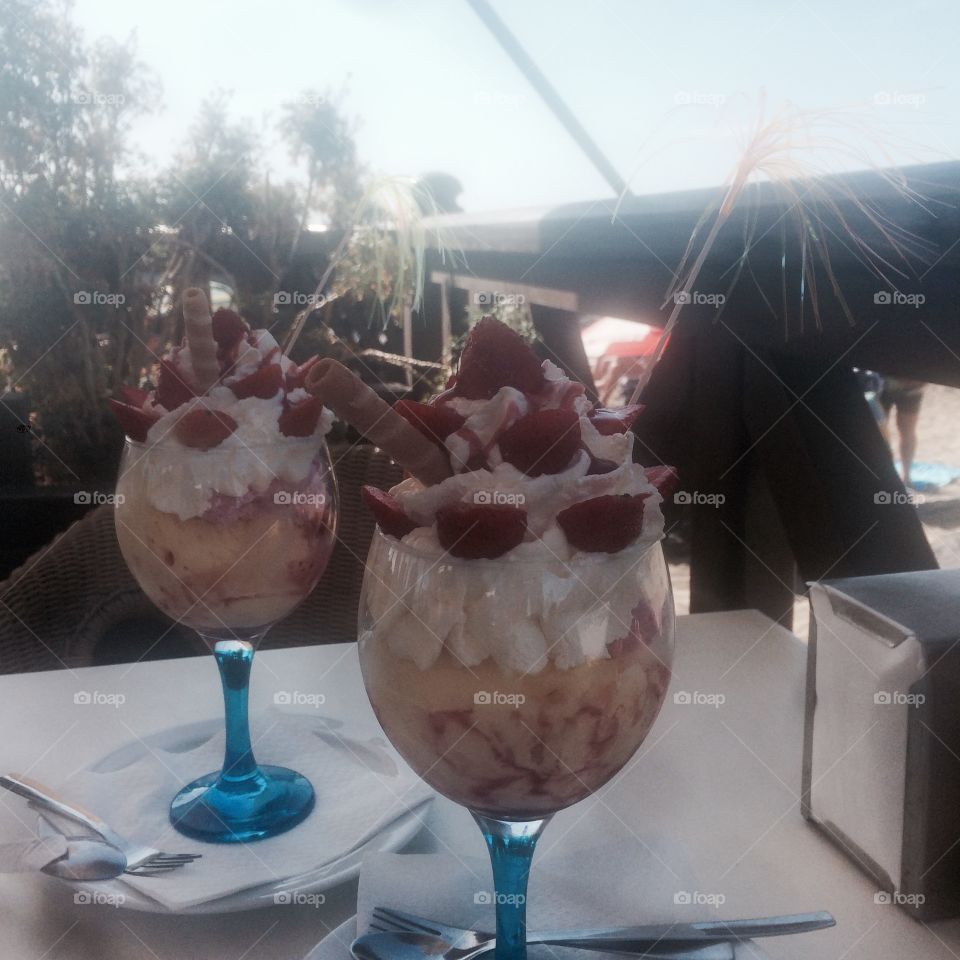 A cold ice cream in Tenerife, Spain