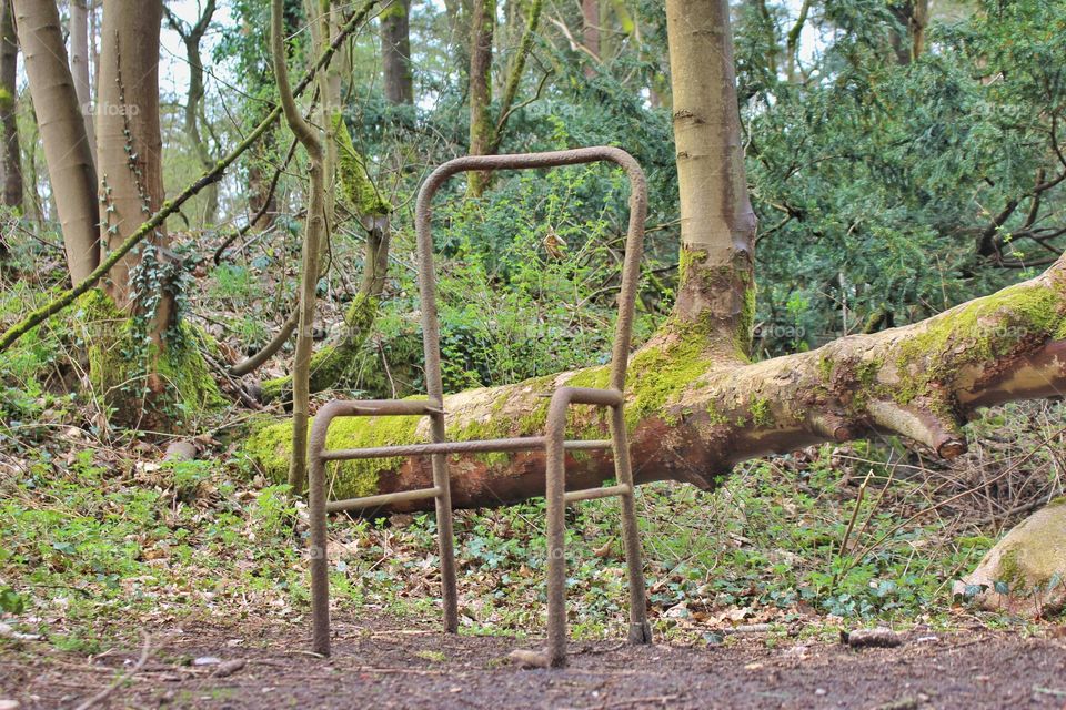 Ancient chair - lost place, Beelitzer Heilstätten
