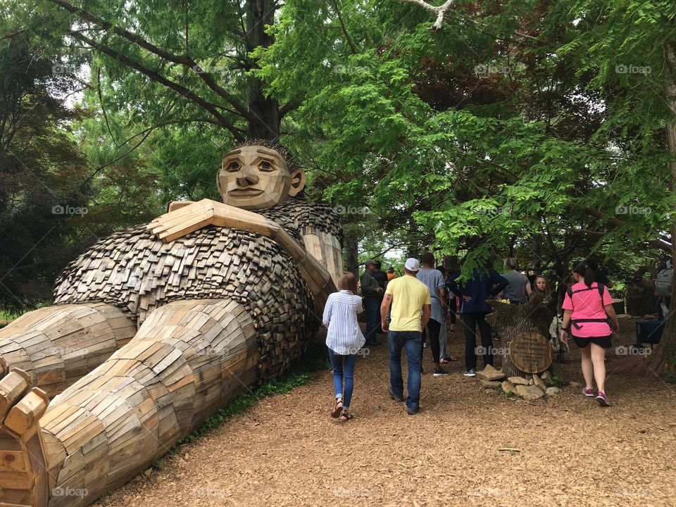 Giant Troll Statue at Park