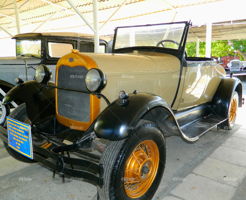 1929 Ford Model A Roadster!
This car was for General Raul Castro and is now a museum piece!