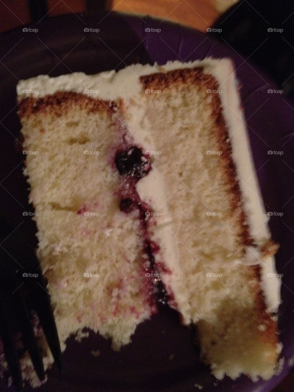 yum! blueberry birthday cake! 