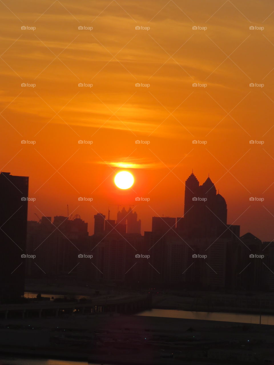 Sunset in the desert.