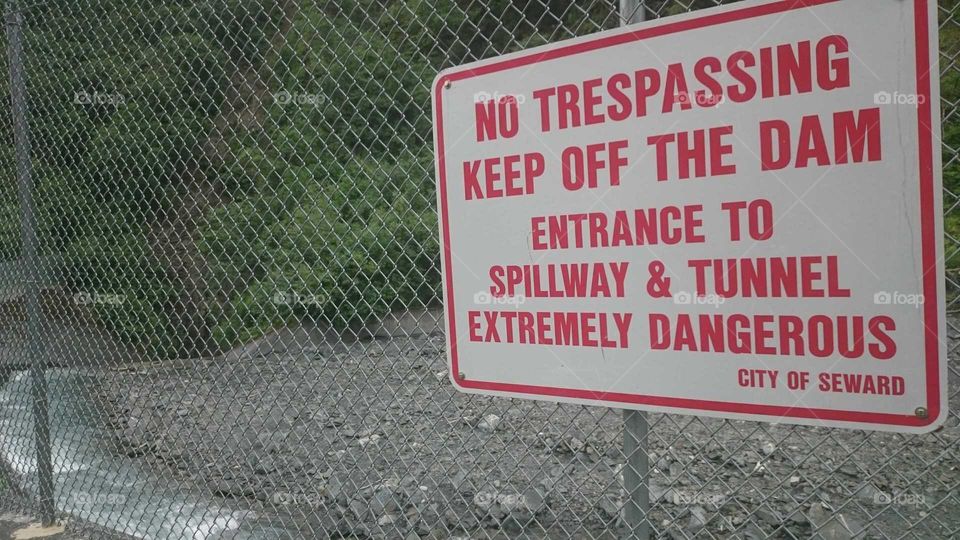 Dangers of Alaskan spillway.