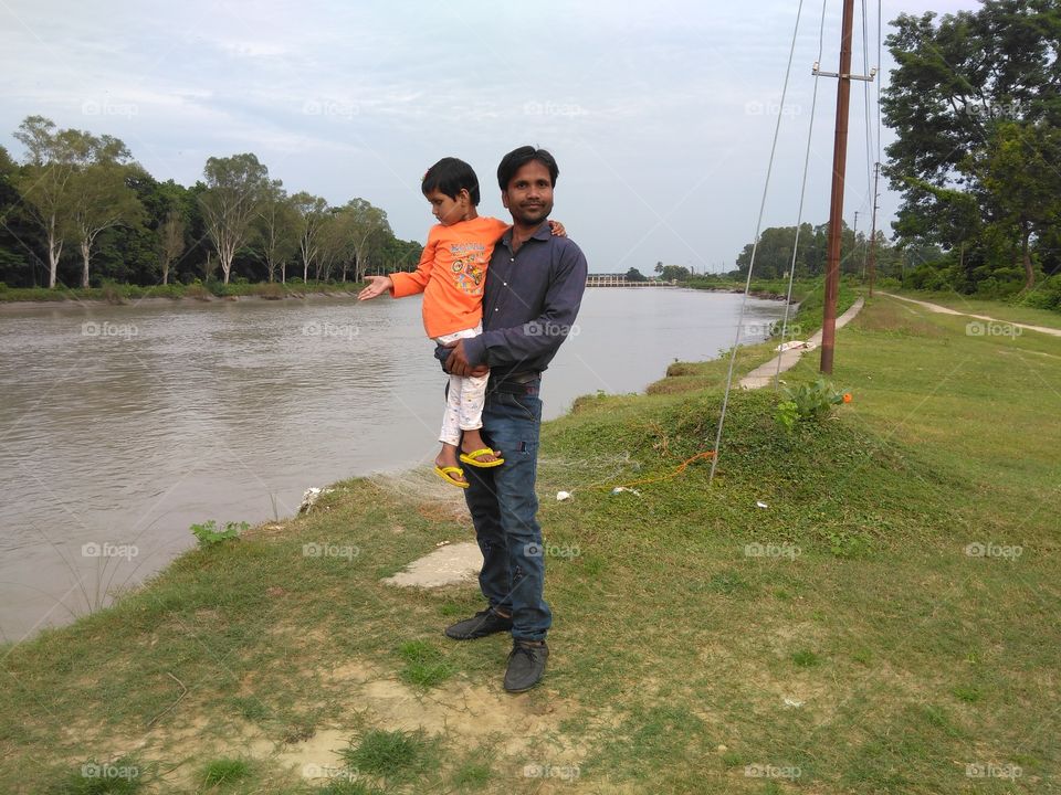 Baby with father