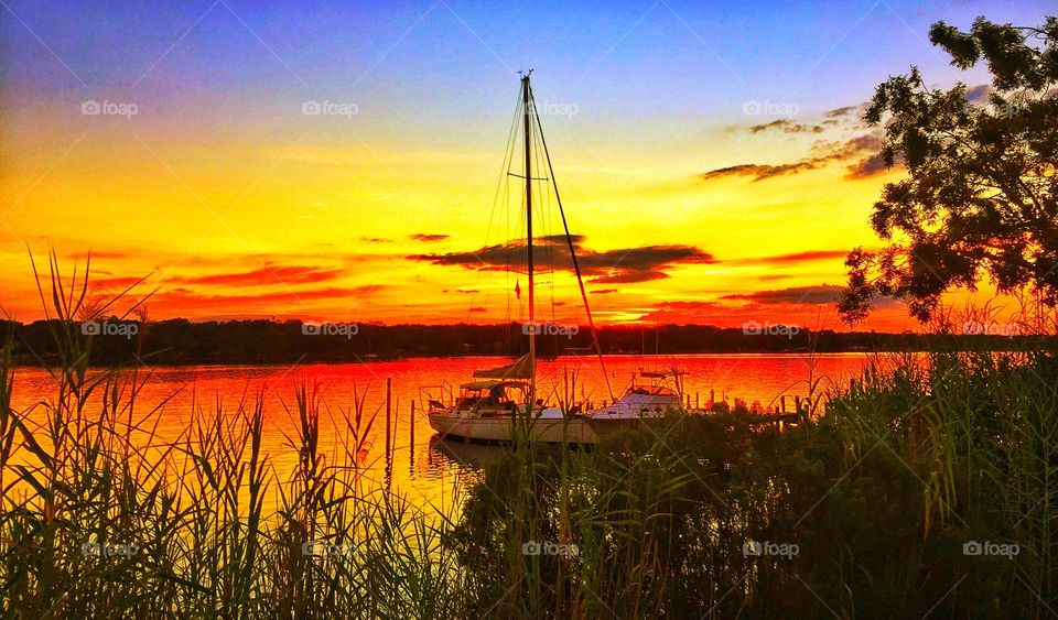 When the sun sets it creates blazing colors of pink, orange,burning reds purples, and golden yellows. One can only describe the sunset as incredibly beautiful.