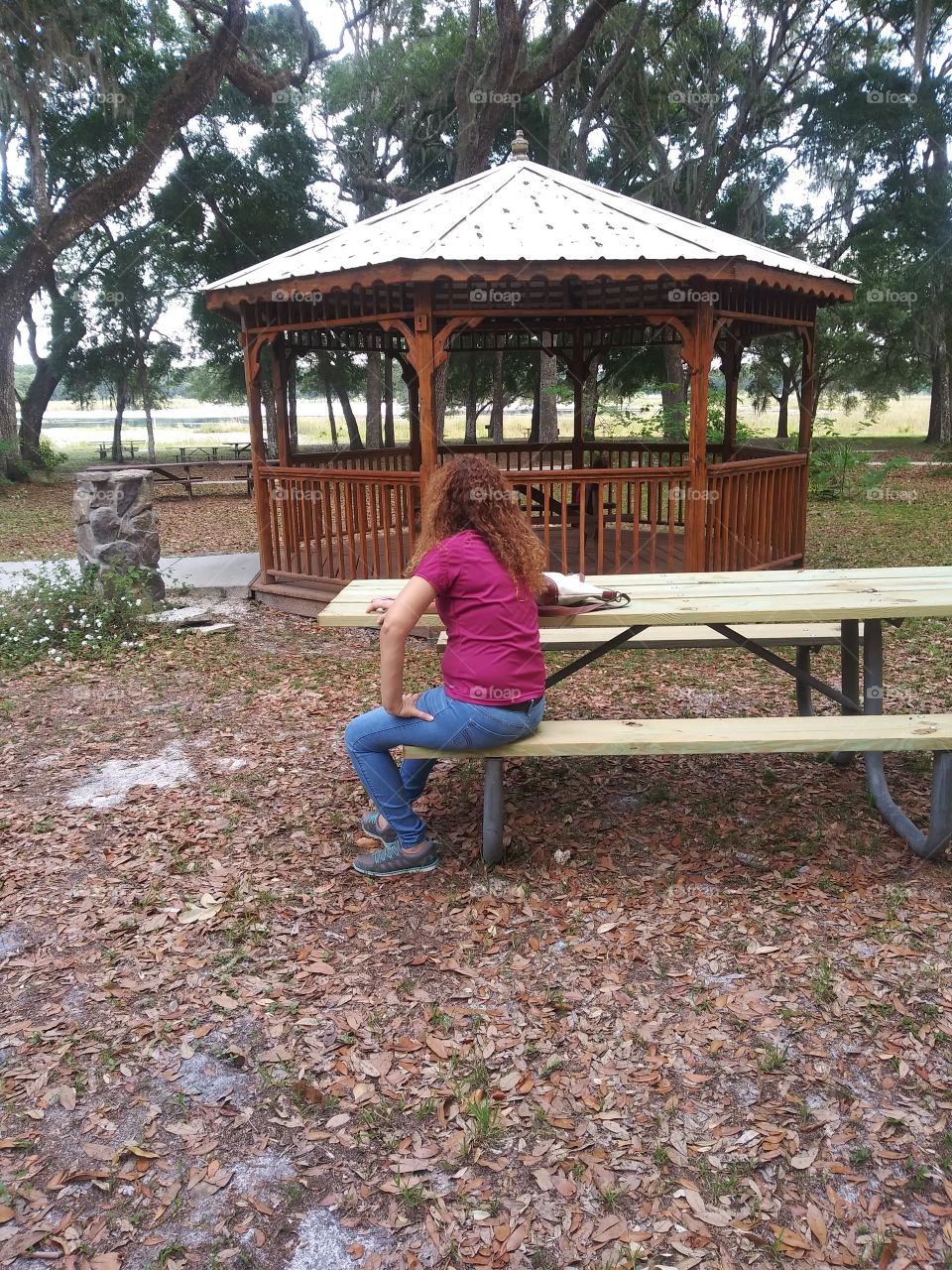 Enjoying a day in the park