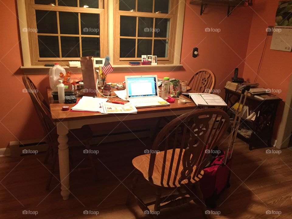 School work . Working like a dog in college 