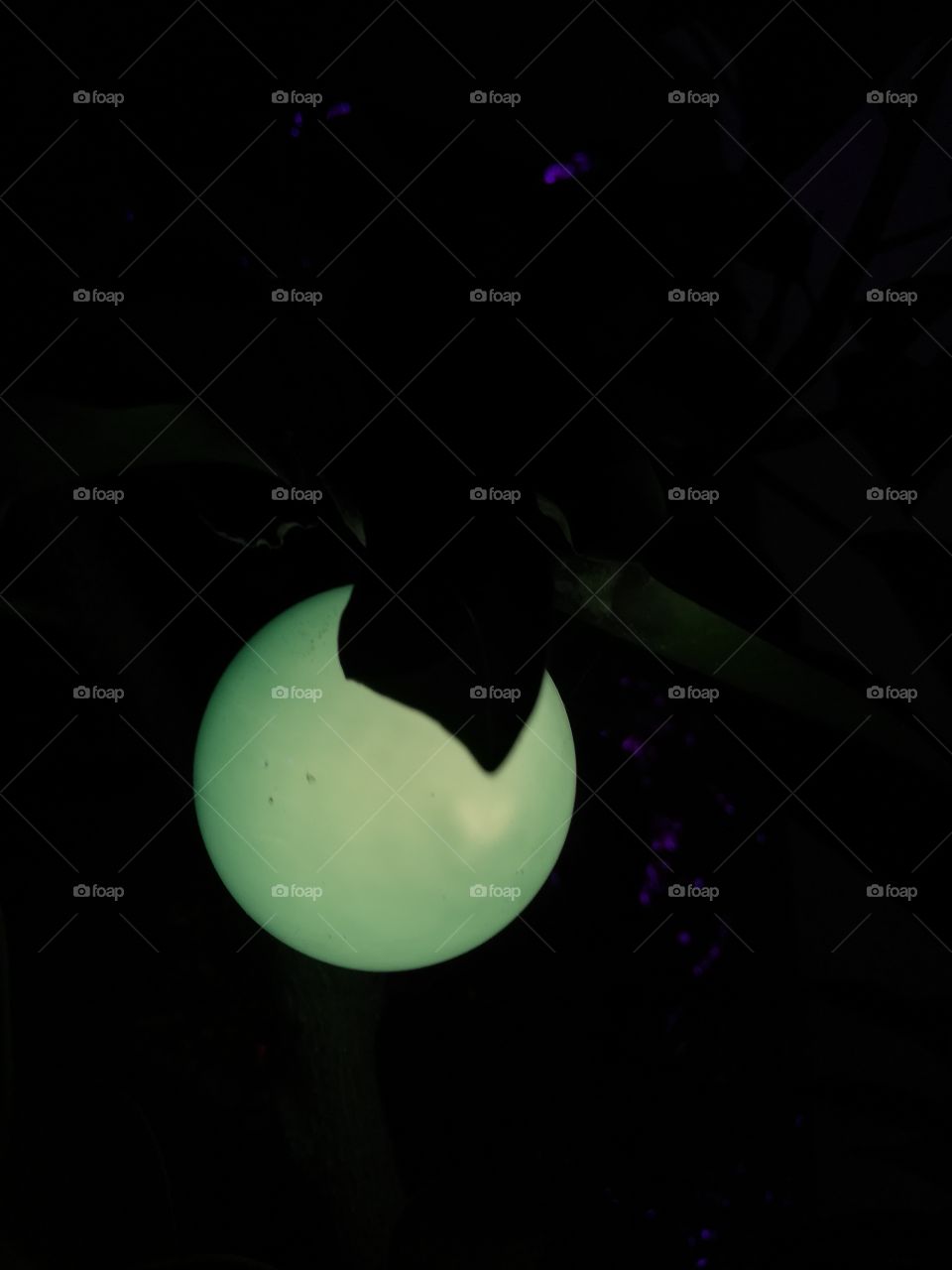 Green sphere : green moon, green bulb