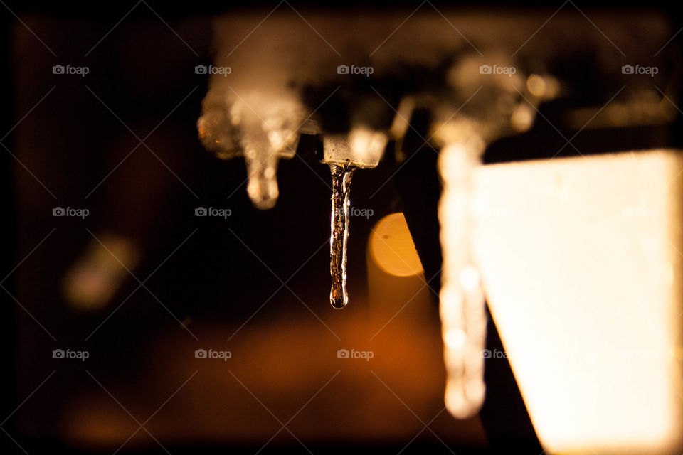 Close-up of icicle