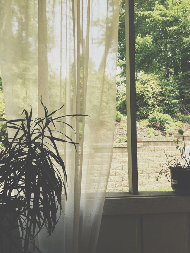 Sun room breeze. There's nothing better than a breezy summer afternoon in the screened in sun room.