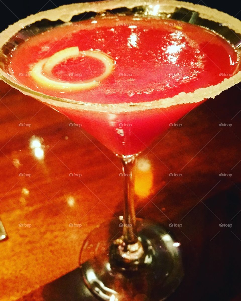 Raspberry Lemon Drop Martini