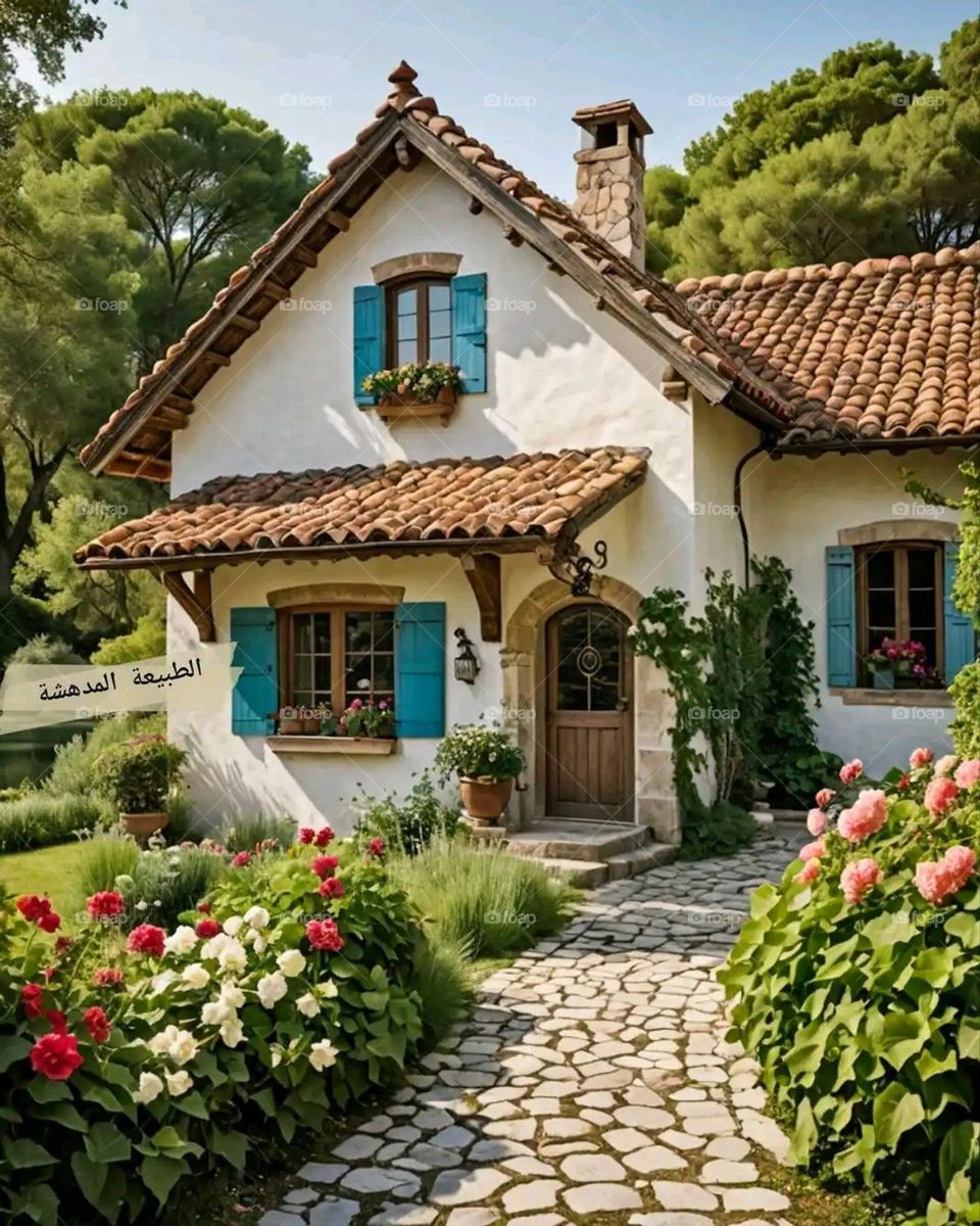 Glory be to God, the magnificent and picturesque view and the natural green trees are a view that is nothing more wonderful than it