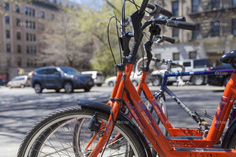 Riding bike in NYC