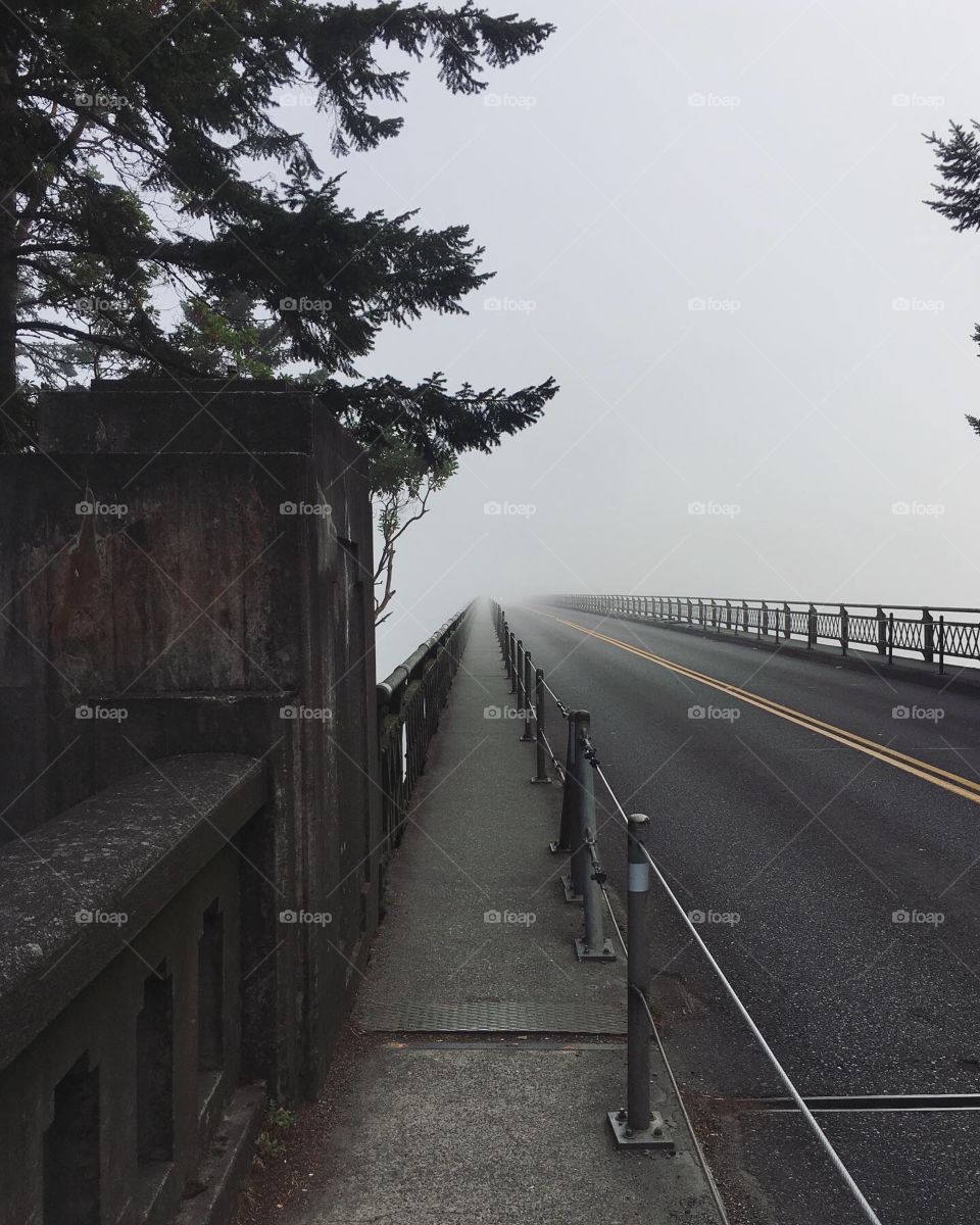Foggy bridge
