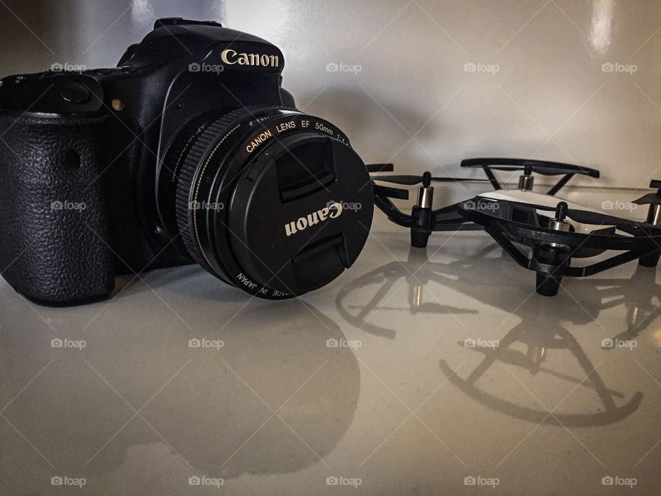 Câmera + Drone 