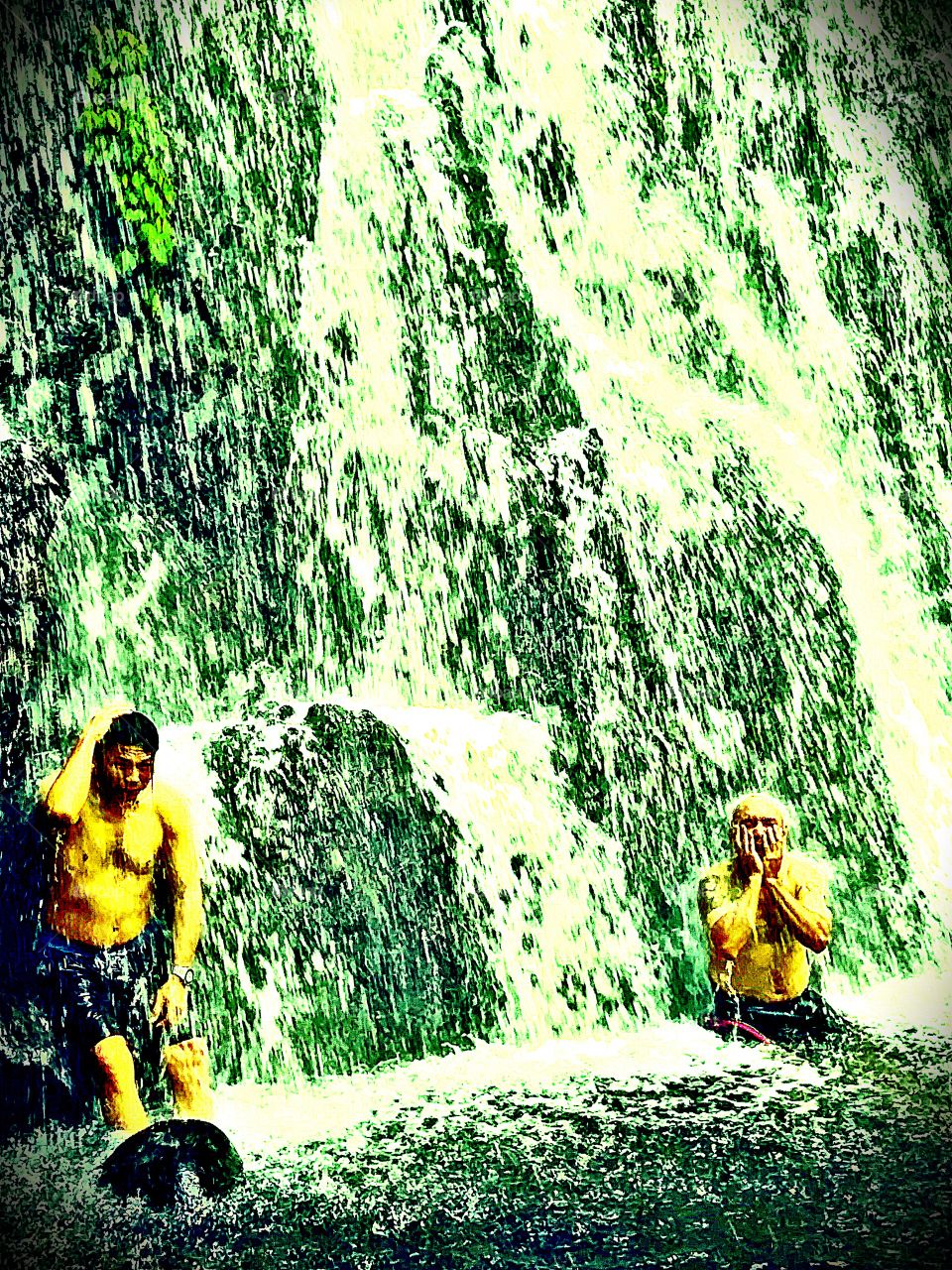 Relax On Water Fall