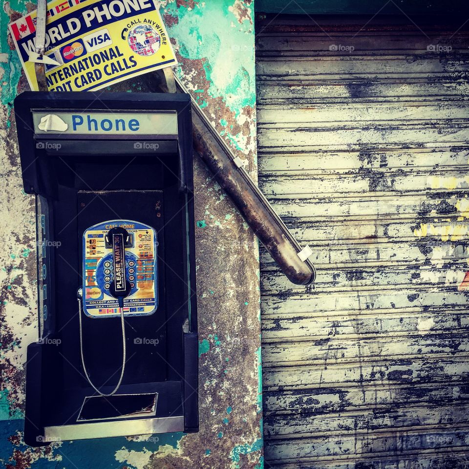 A Pay Phone In An Abandoned Area That Is Still In Working Order, Taken In St. Martin 