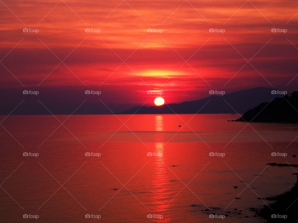 Sunset over Palinuro  - Italy