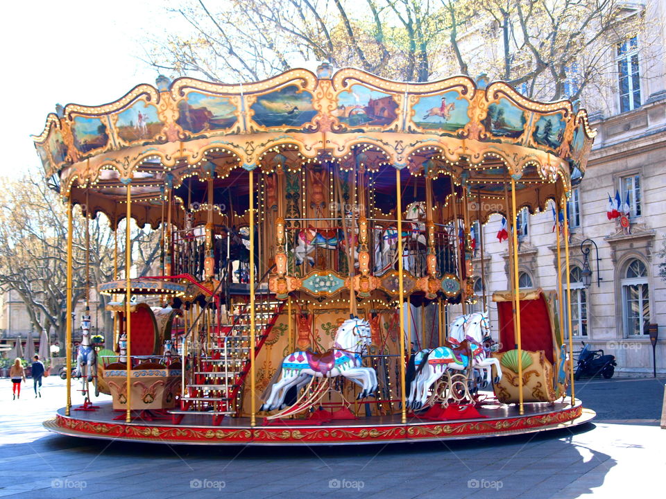 carousel for children's in Avignon