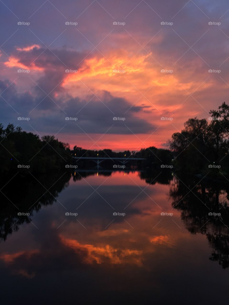 Ring of Fire Water Reflections