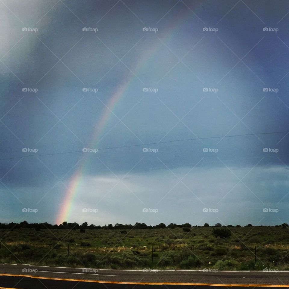 Rainbow. Arizona near the Grand Canyon