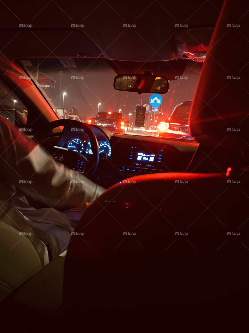 Street view in Jeddah at night 