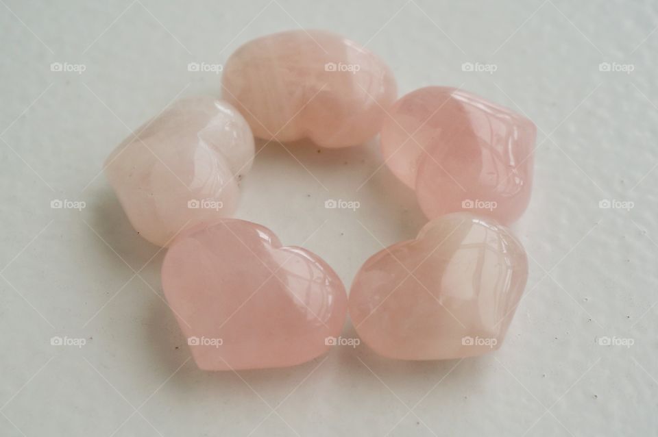 Pink rose quartz
