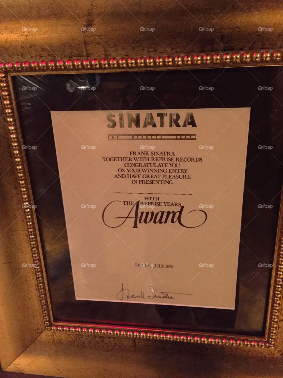 Frank Sinatra Award