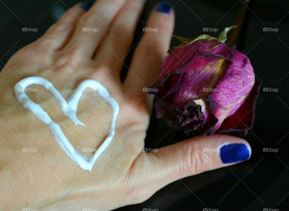 Woman, Flower, Love, Hand, People