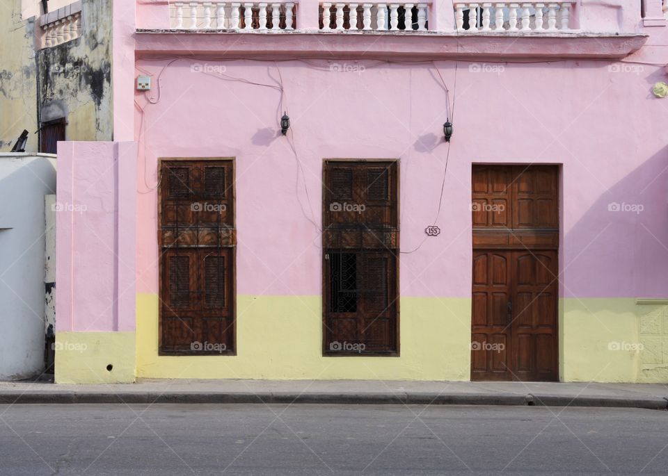 Pink pastel wall