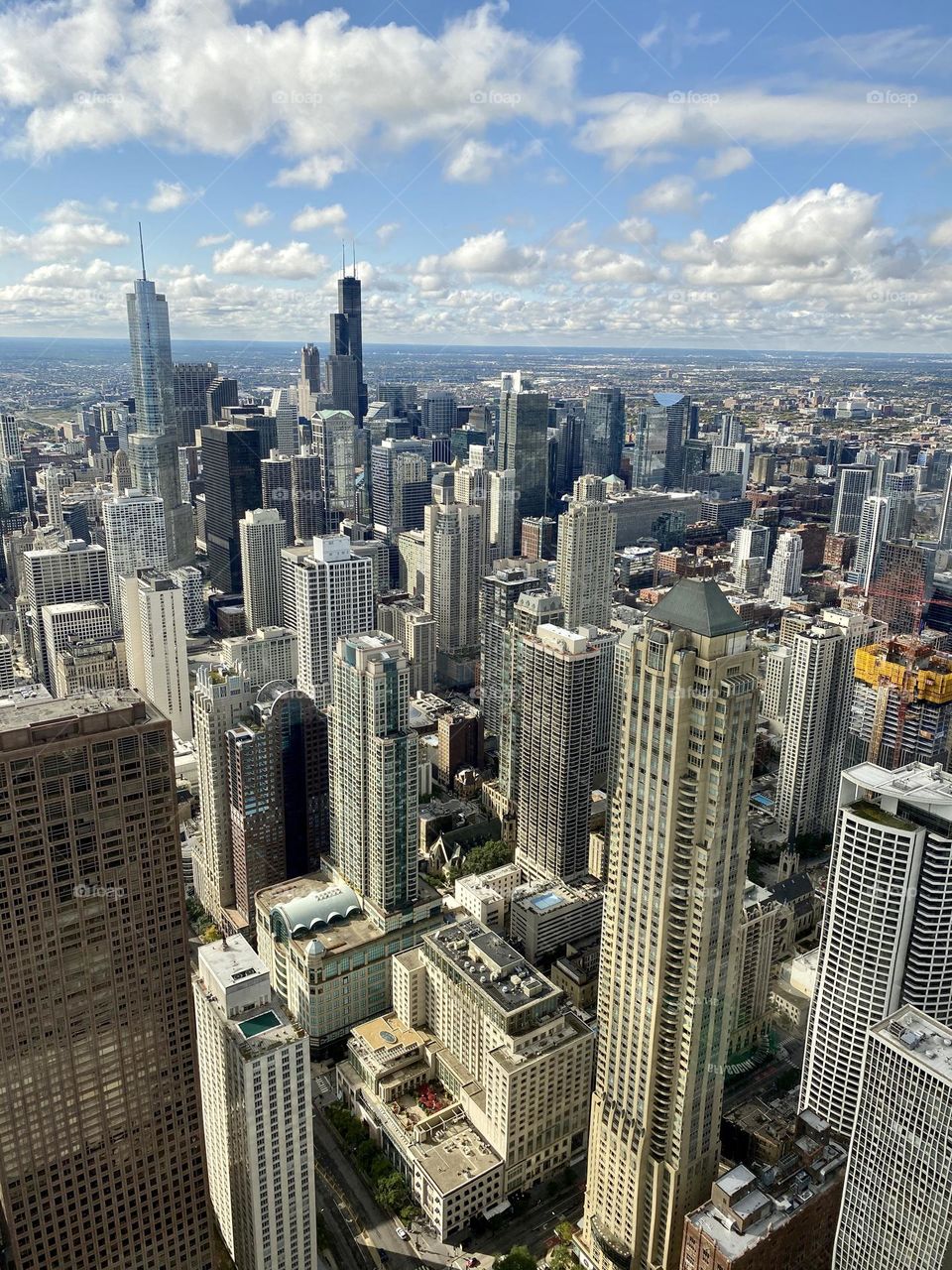 Chicago from above daytime 