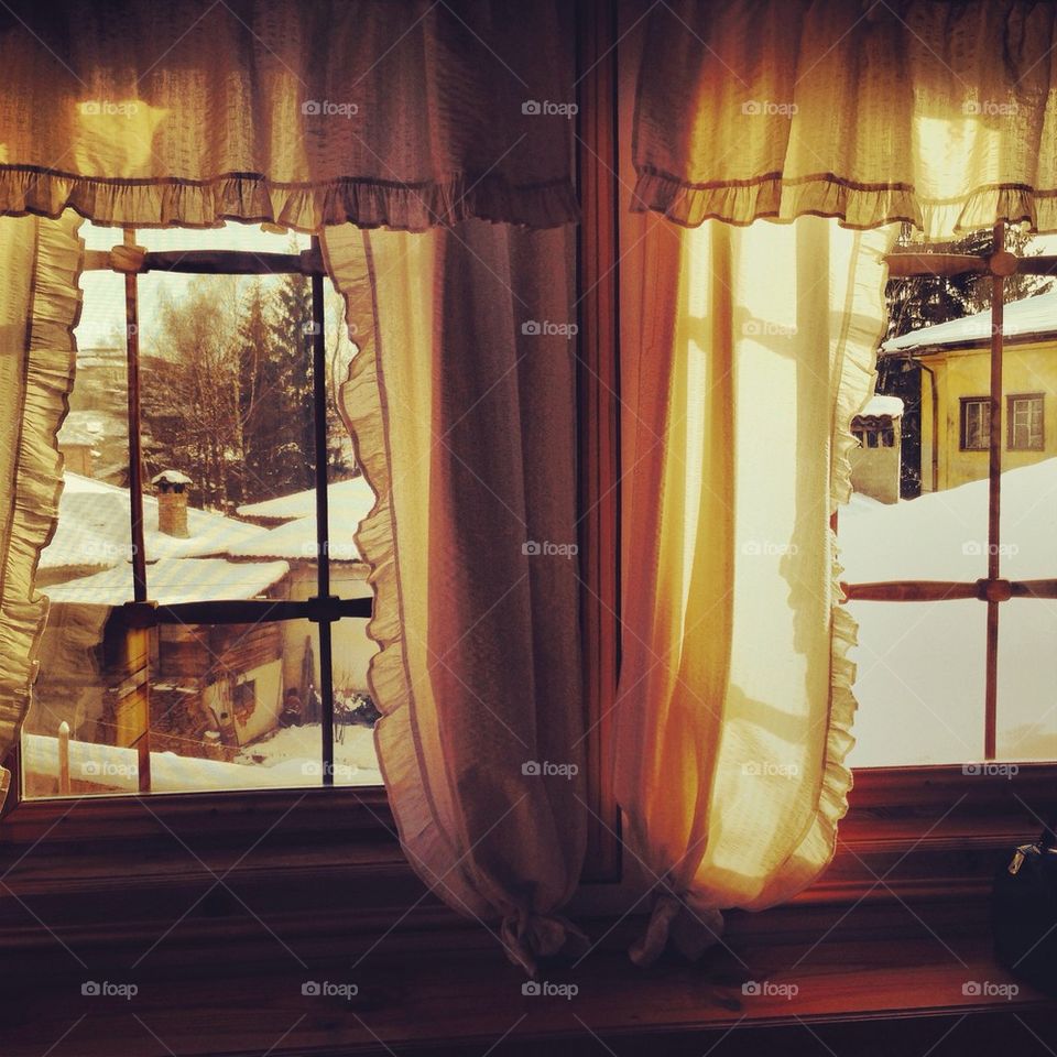 winter window view warm by severina1