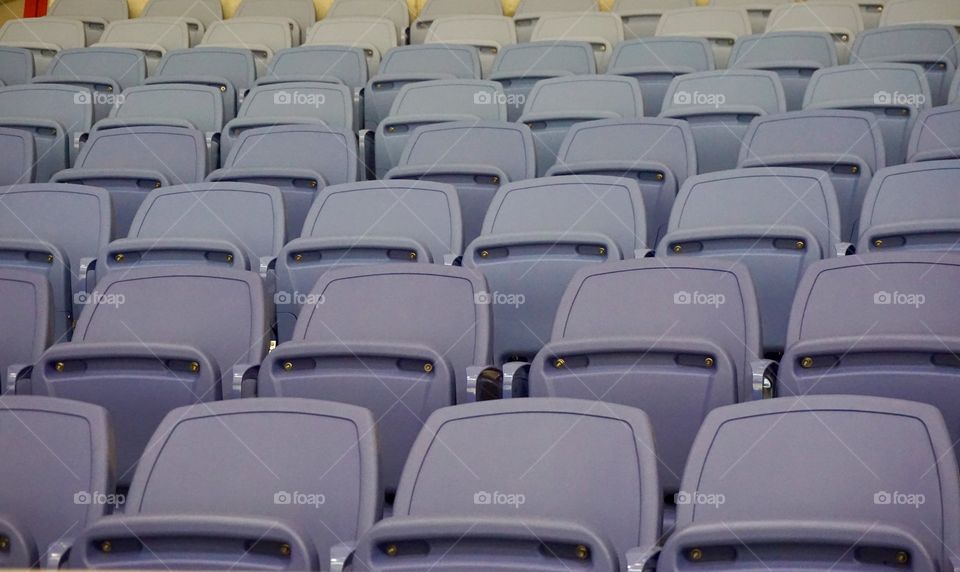 Grey plastic chairs