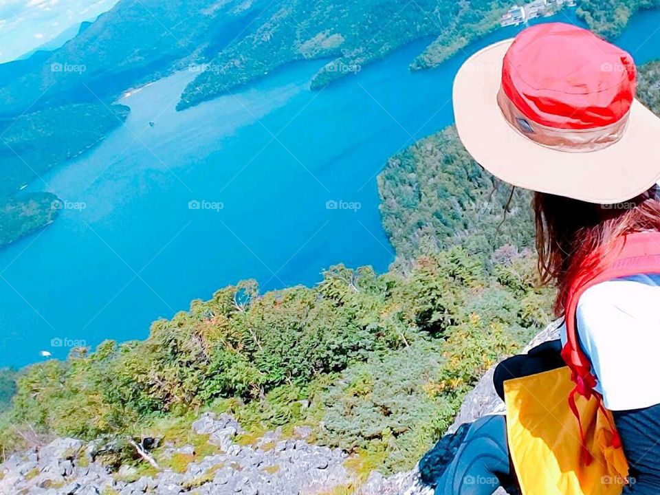 Resting and watching the view 