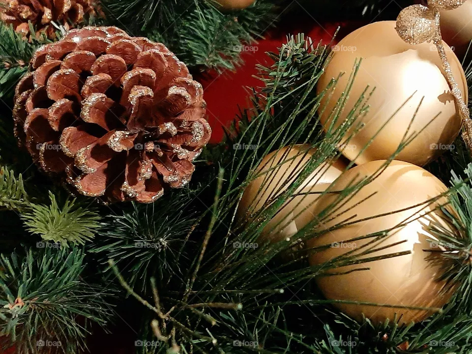 Pine tree ornaments