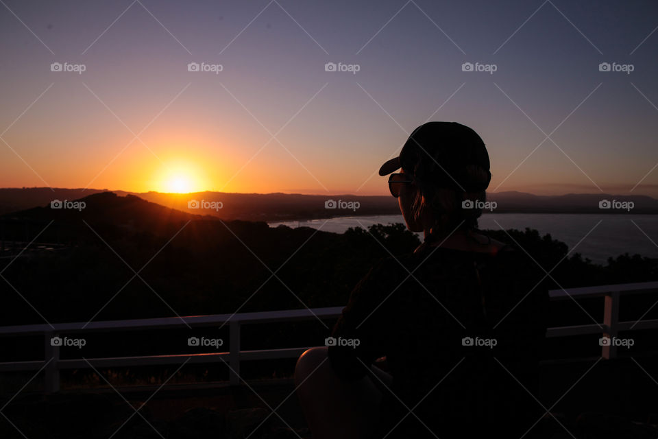 Sunset at lighthouse - Byron Bay