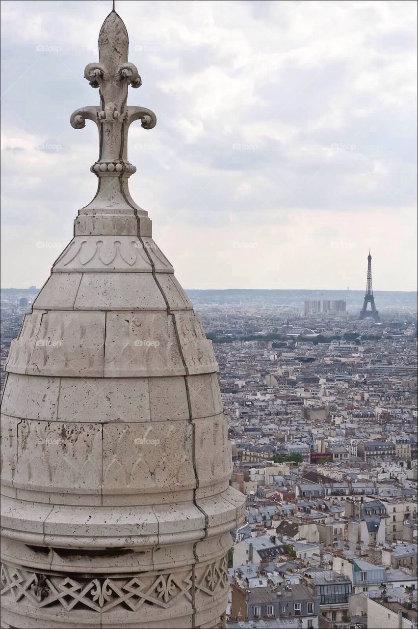 Montmartre and Eiffel Tower