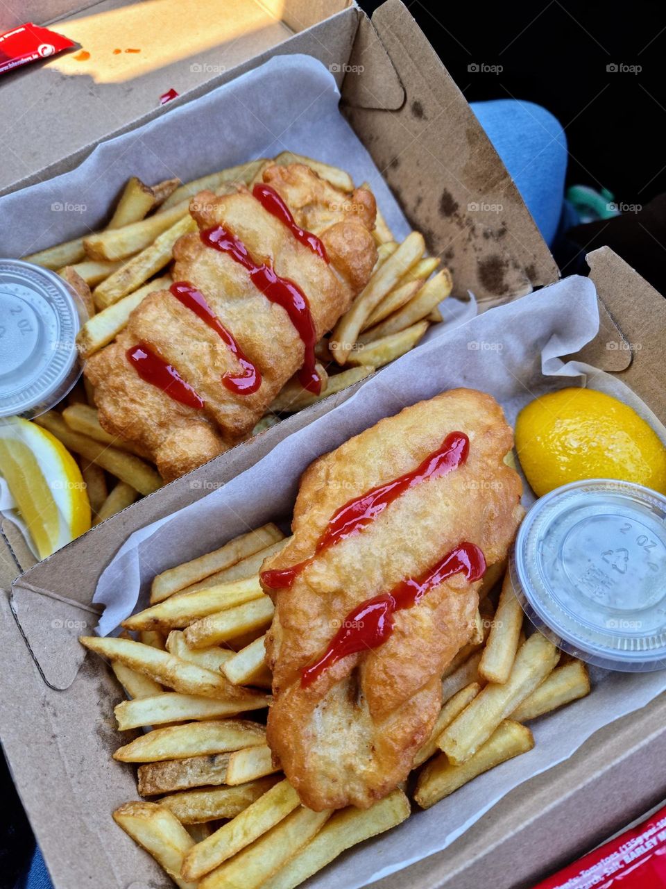 Fresh Fish and Chips 😋 I've ever had from Howth Harbour