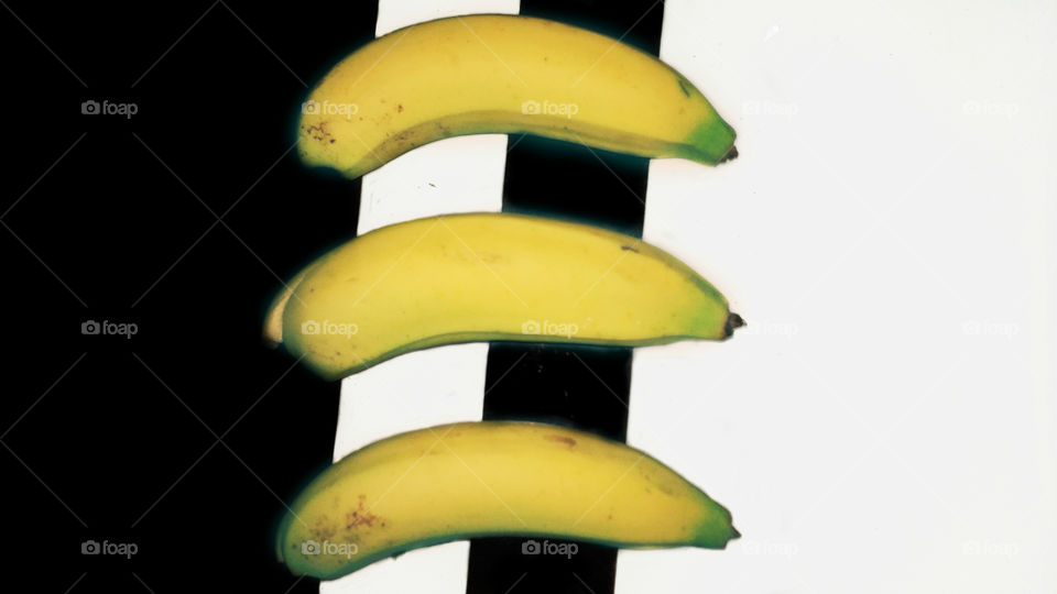 bananas in zebra strips