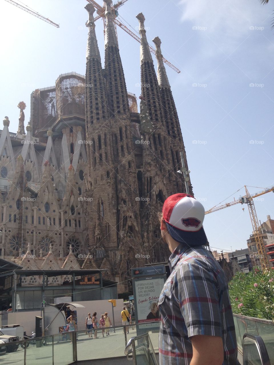 Sangrada familia. Cathedrial in Barcelona Spain 