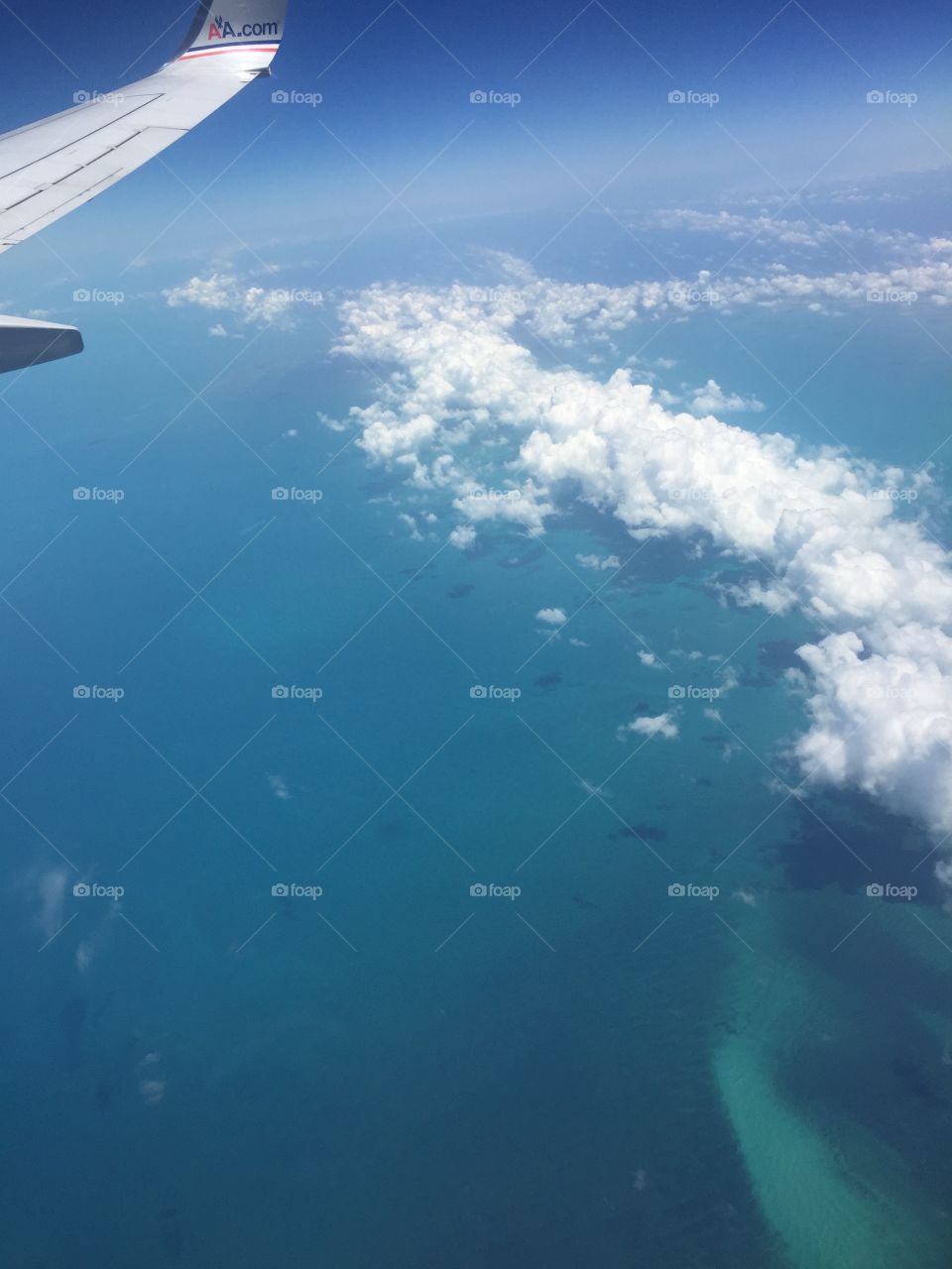 Flights over the ocean