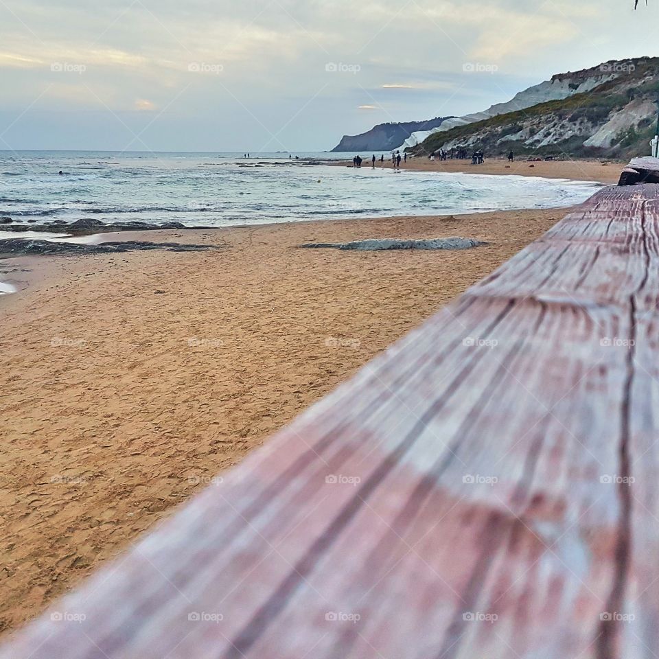 Walking on the beach