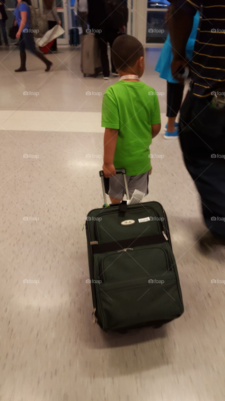 Child at Airport