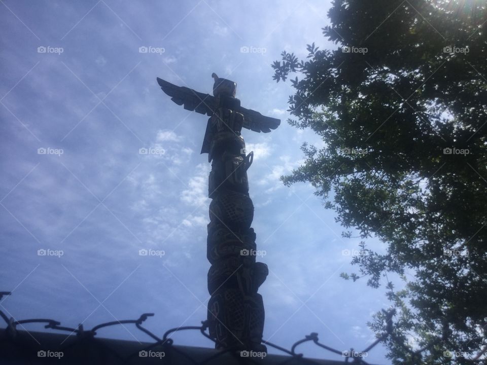 Totem Pole in White Rock, British Columbia 