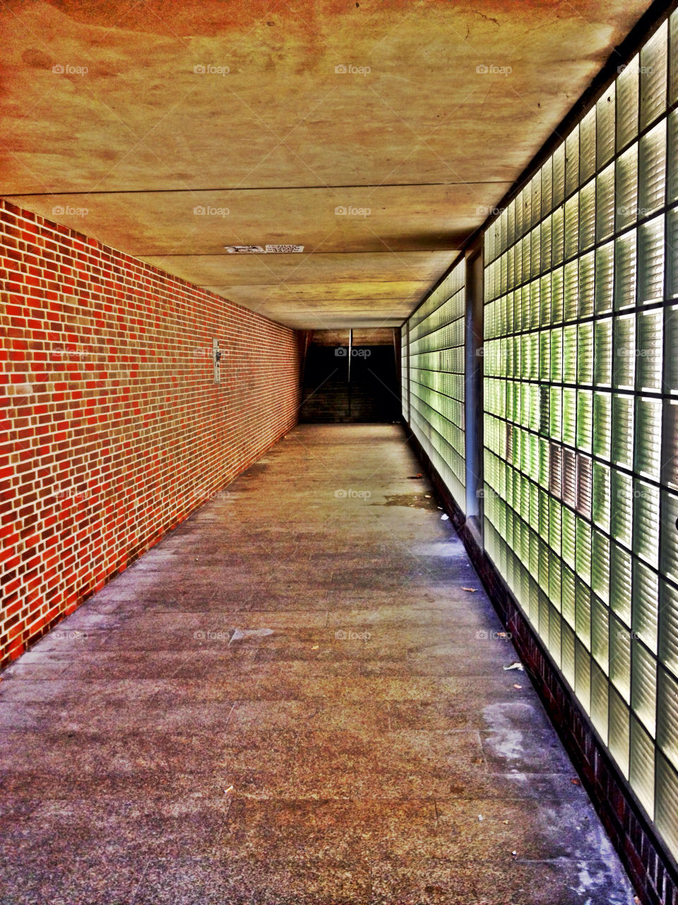 underground tunnel glass stones by mary-schneider