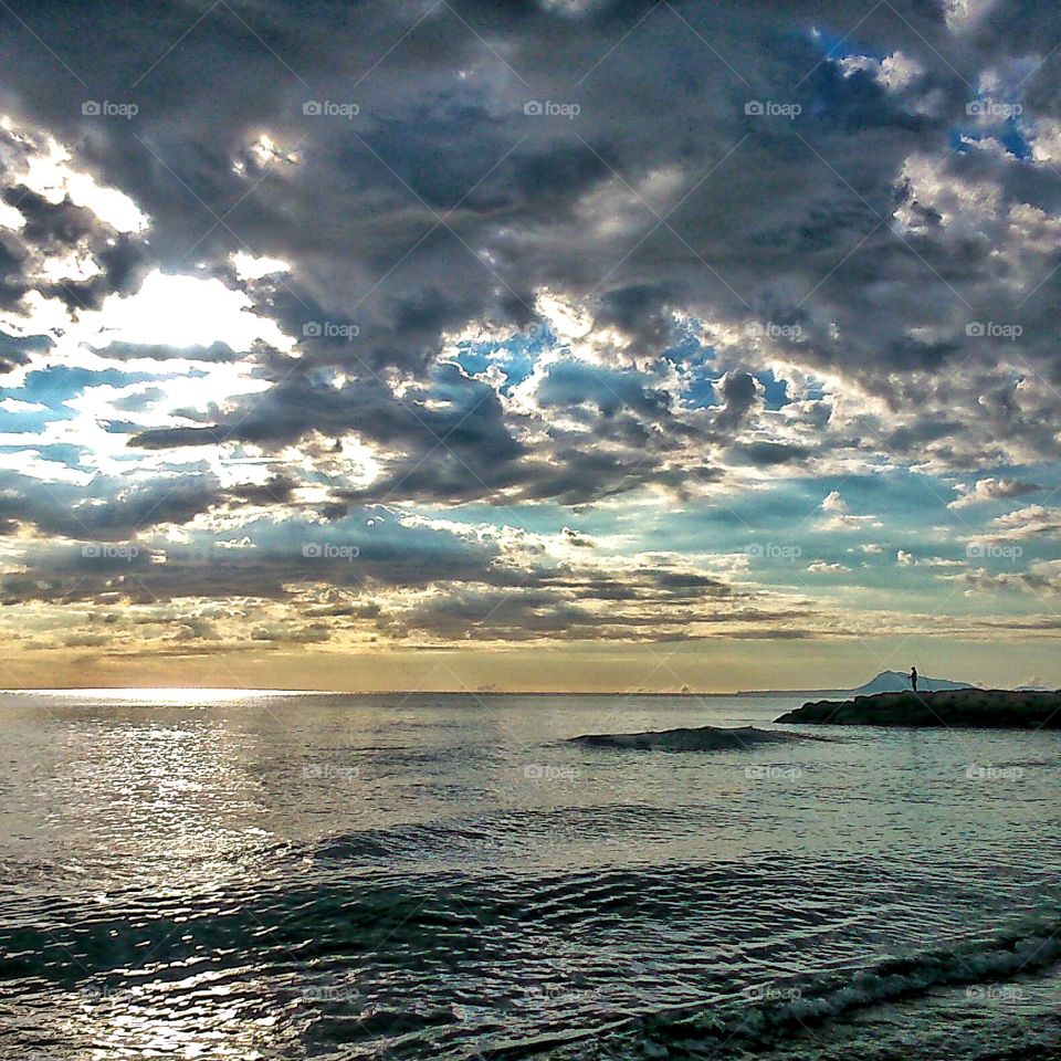 Sunrise. Mediterranean sunrise