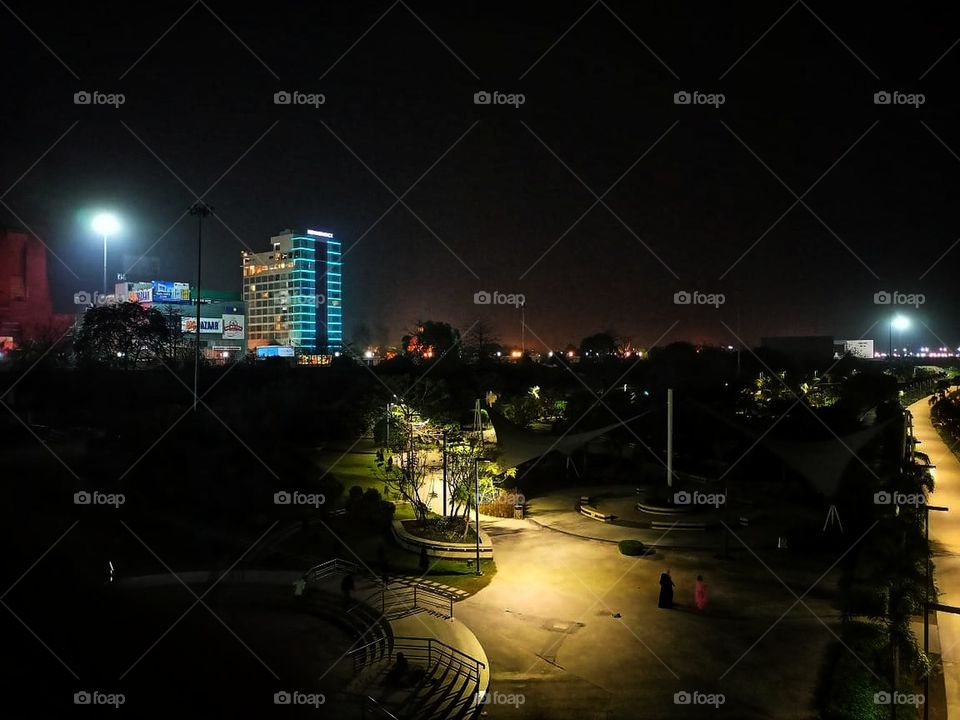 People wandering in search of peace in the dark of night