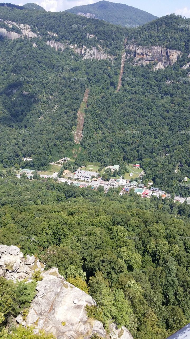 View From Top. Chimney Rock, NC