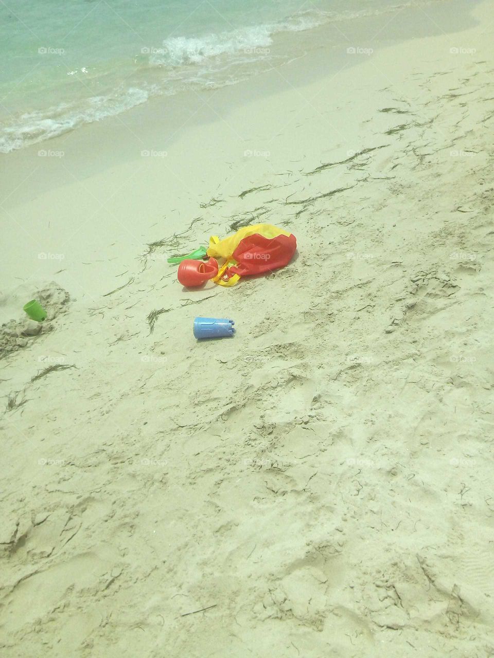 this picture was taken out of just having fun playing a round on the beach with my friends.