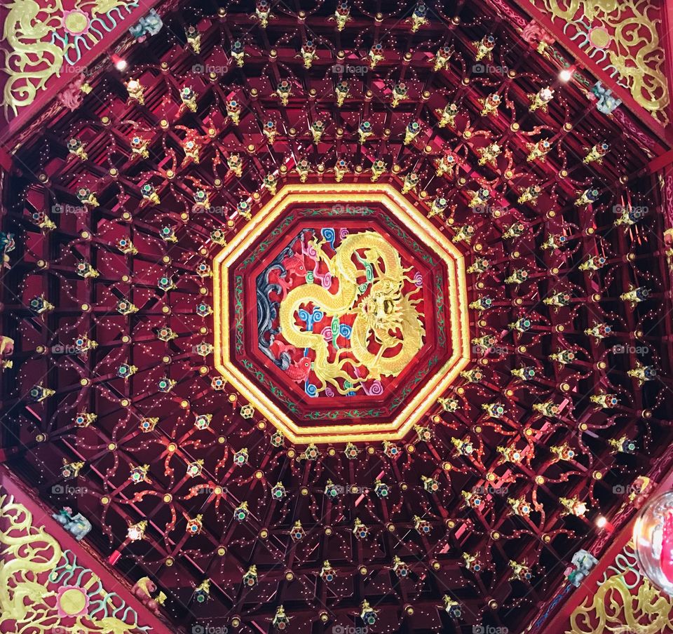 Ceiling at temple 